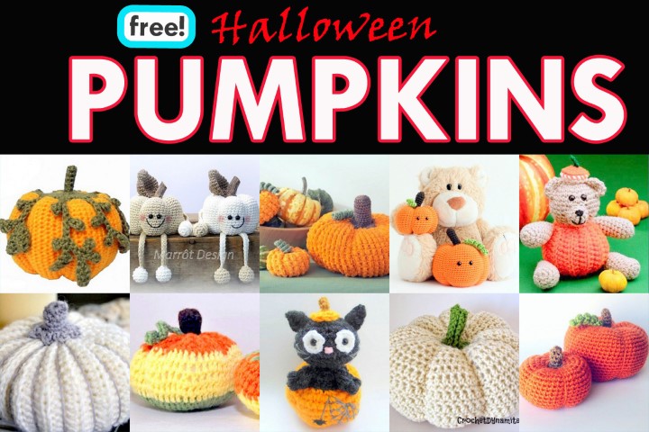 Free Crochet Halloween Pumpkins – Free Crochet Patterns! - AmVaBe Crochet