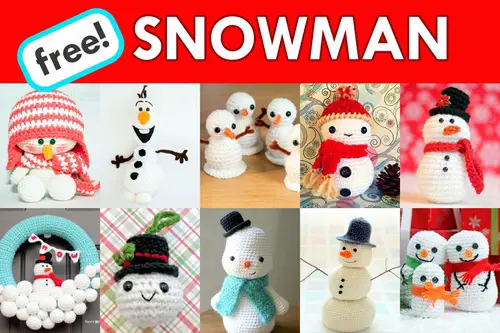 More Free Christmas Snowman Crochet Patterns!