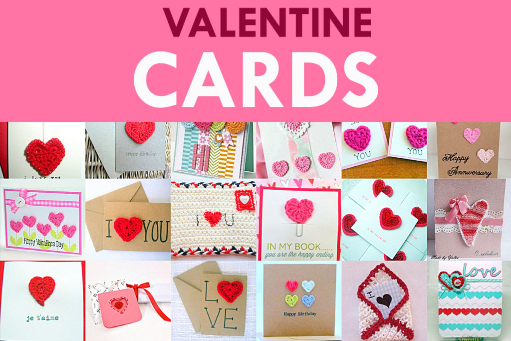 Crochet Valentine Cards – Crochet Inspiration! - AmVaBe Crochet