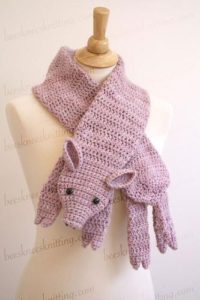 PIG scarf Crochet Pattern