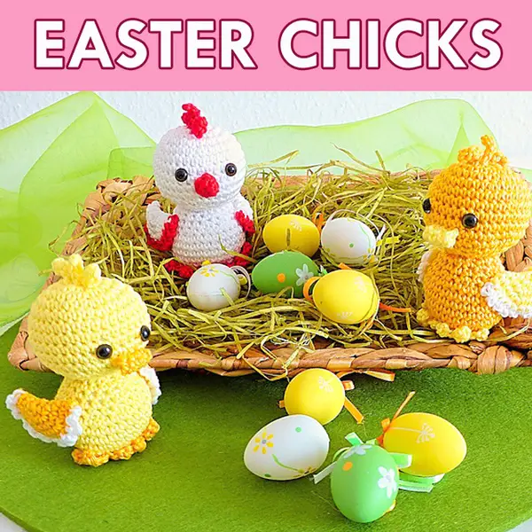 Easter Chicklet and Ducklings Crochet Pattern!