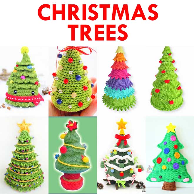 Christmas Tree Crochet Pattern Roundup! AmVaBe Crochet