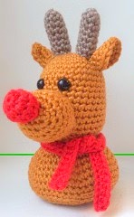 rudolph the rednosed reindeer crochet pattern, free christmas crochet pattern, free christmas reindeer crochet pattern, christmas reindeer crochet, reindeer crochet pattern, amigurumi reindeer pattern