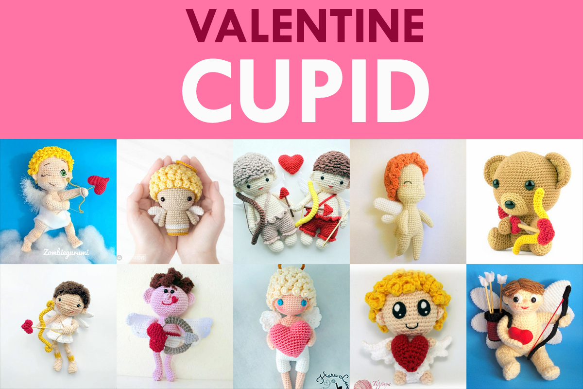 Amigurumi Valentine Cupid Crochet Pattern Roundup!