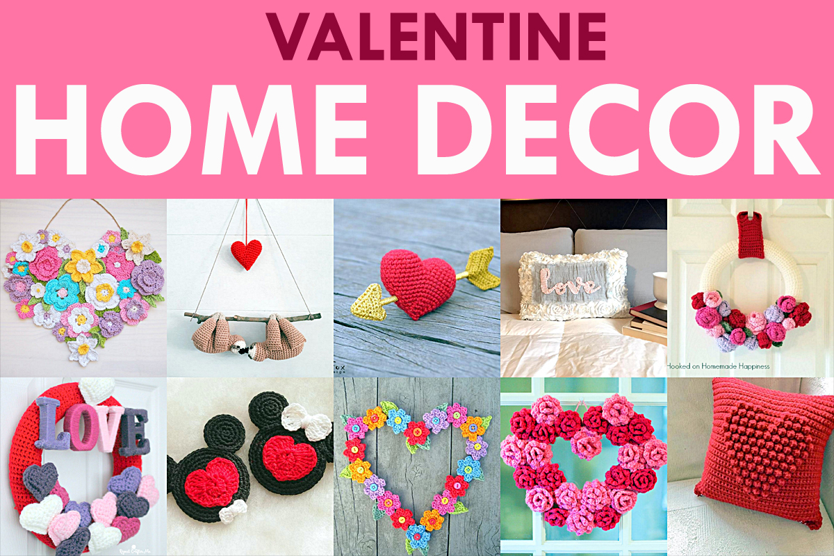 Valentine Home Decor Crochet Pattern Roundup!