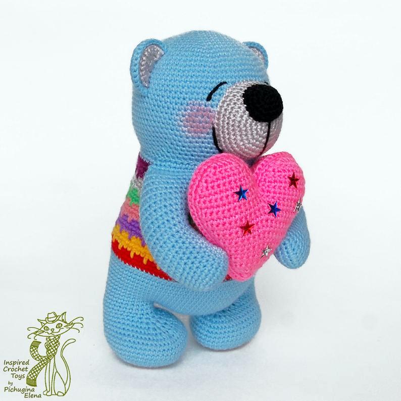 amigurumi Valentine BEAR crochet pattern