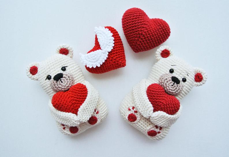 amigurumi Valentine BEAR crochet pattern