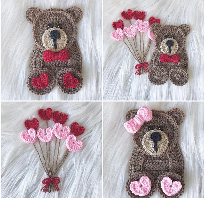 amigurumi Valentine BEAR crochet pattern