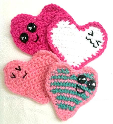 Amigurumi Valentine Heart Crochet Pattern Roundup - AmVaBe Crochet