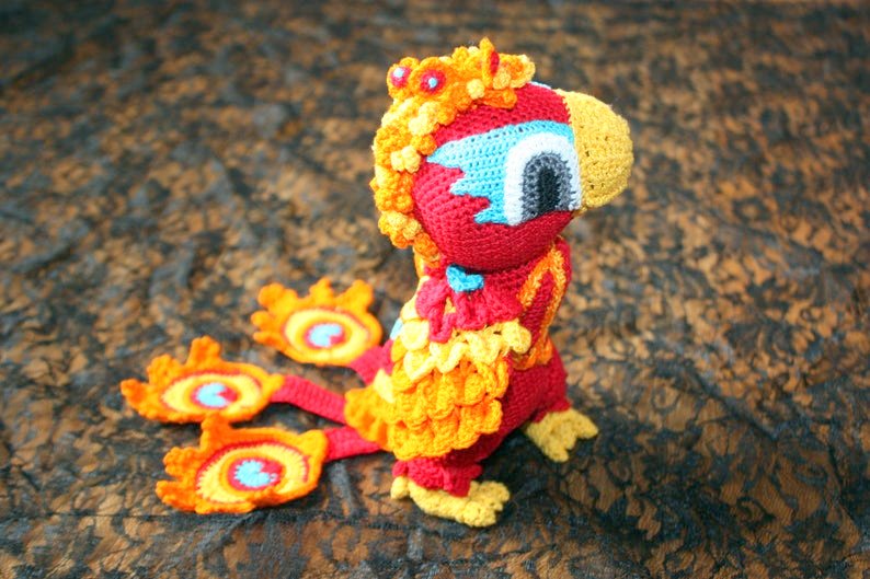 fire bird phoenix crochet pattern