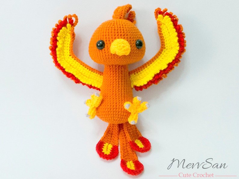 fire bird phoenix crochet pattern