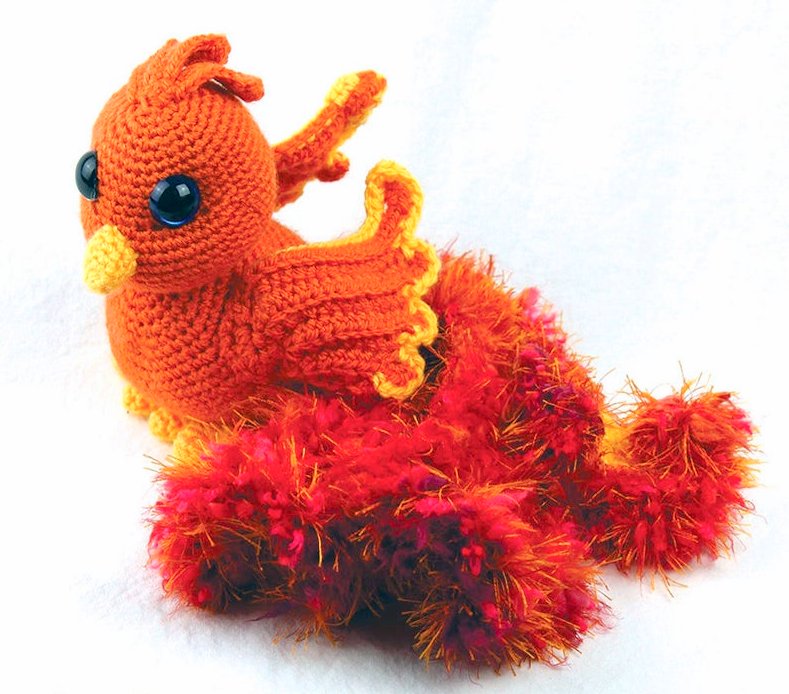 fire bird phoenix crochet pattern