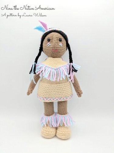 thanksgiving indian crochet pattern, thanksgiving NATIVE AMERICAN crochet pattern