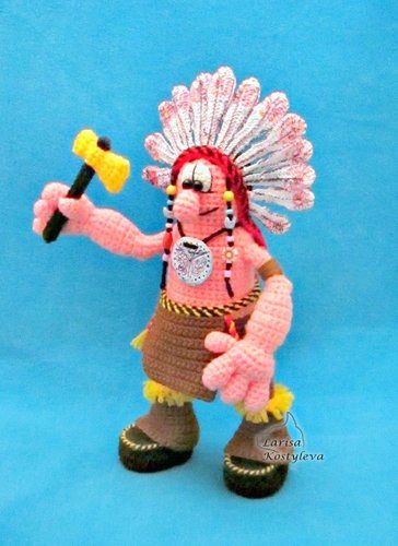 thanksgiving indian crochet pattern, thanksgiving NATIVE AMERICAN crochet pattern