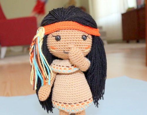 thanksgiving indian crochet pattern, thanksgiving NATIVE AMERICAN crochet pattern