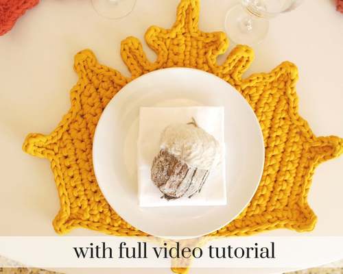 FALL LEAF crochet pattern