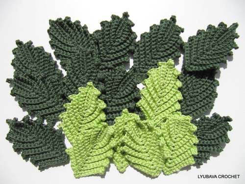 FALL LEAF crochet pattern