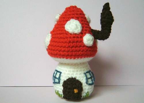 FALL MUSHROOM crochet pattern, FALL TOADSTOOL crochet pattern