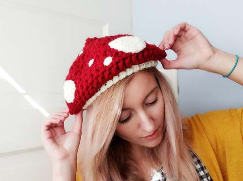 FALL MUSHROOM crochet pattern, FALL TOADSTOOL crochet pattern