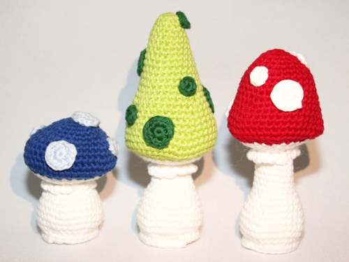 FALL MUSHROOM crochet pattern, FALL TOADSTOOL crochet pattern