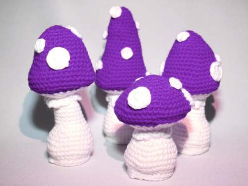 FALL MUSHROOM crochet pattern, FALL TOADSTOOL crochet pattern