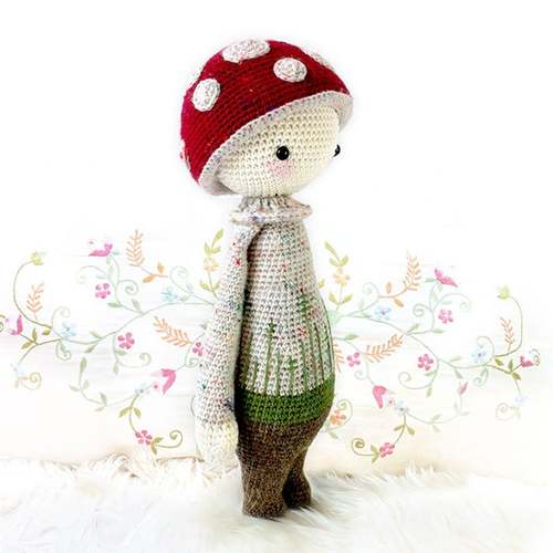 FALL MUSHROOM crochet pattern, FALL TOADSTOOL crochet pattern