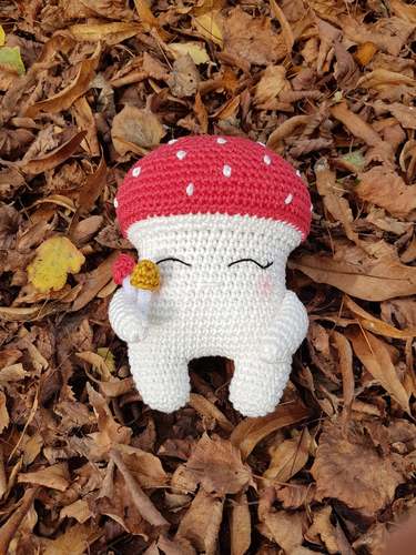 FALL MUSHROOM crochet pattern, FALL TOADSTOOL crochet pattern