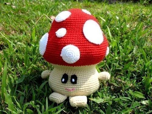 FALL MUSHROOM crochet pattern, FALL TOADSTOOL crochet pattern