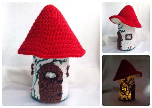 FALL MUSHROOM crochet pattern, FALL TOADSTOOL crochet pattern