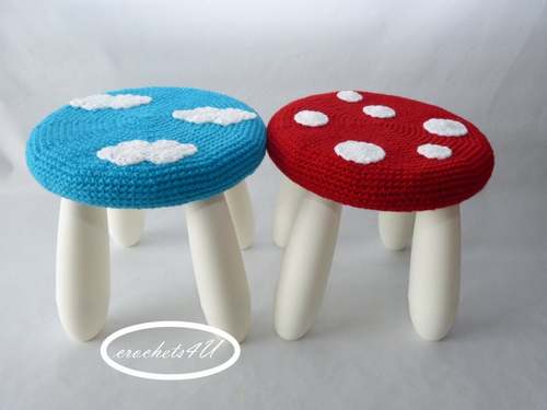 FALL MUSHROOM crochet pattern, FALL TOADSTOOL crochet pattern