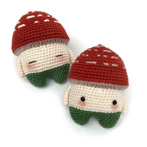 FALL MUSHROOM crochet pattern, FALL TOADSTOOL crochet pattern