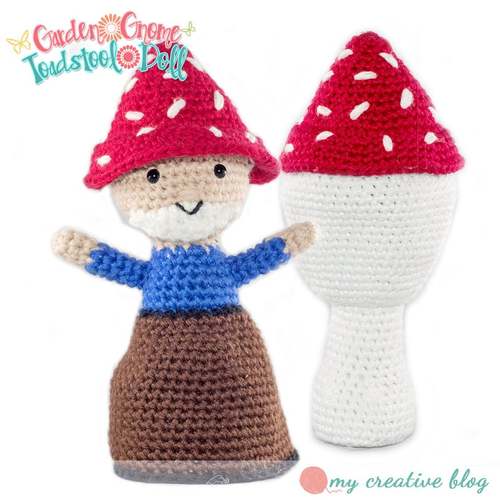 FALL MUSHROOM crochet pattern, FALL TOADSTOOL crochet pattern