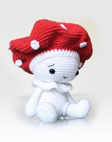 FALL MUSHROOM crochet pattern, FALL TOADSTOOL crochet pattern