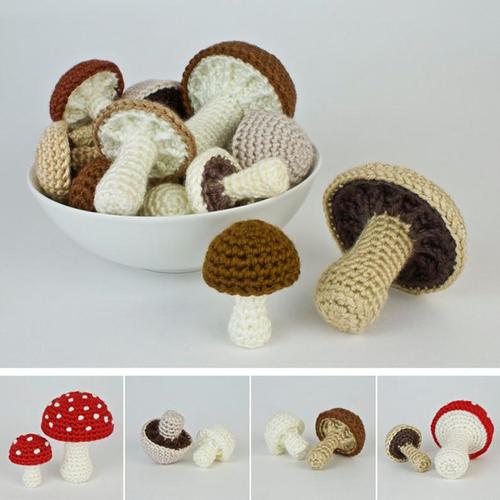 FALL MUSHROOM crochet pattern, FALL TOADSTOOL crochet pattern