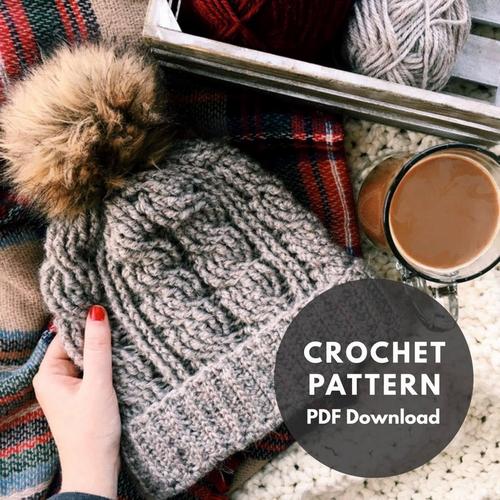 winter cHRISTMAS HAT crochet pattern