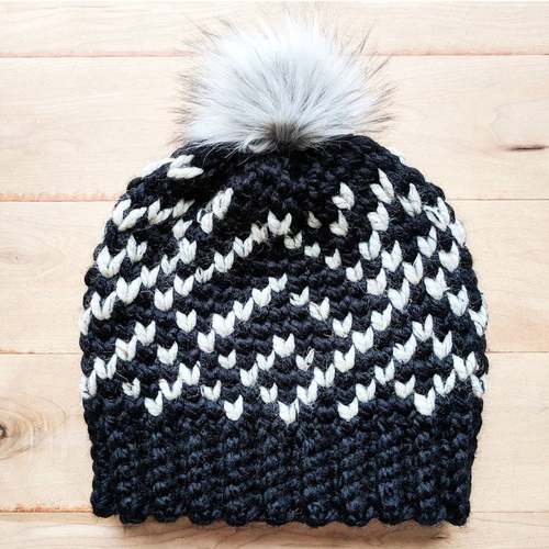 winter cHRISTMAS HAT crochet pattern