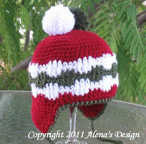 winter cHRISTMAS HAT crochet pattern