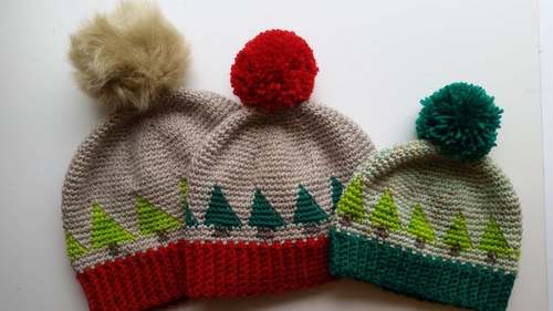 winter cHRISTMAS HAT crochet pattern