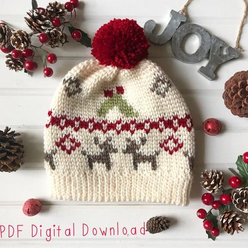 winter cHRISTMAS HAT crochet pattern