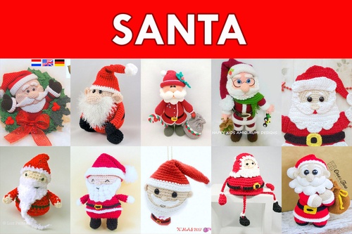 Christmas Santa Crochet Pattern Roundup!