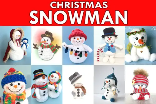 Christmas Snowman Crochet Pattern Roundup!