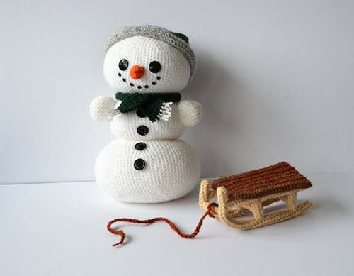 christmas SNOWMAN crochet pattern