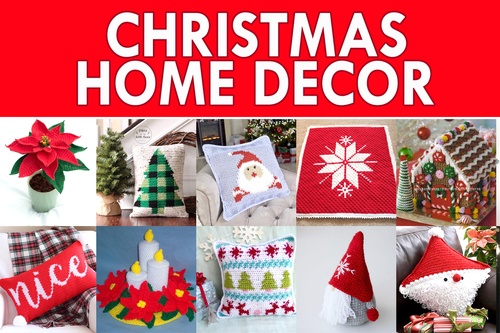 Christmas Home Decor Crochet Pattern Roundup!