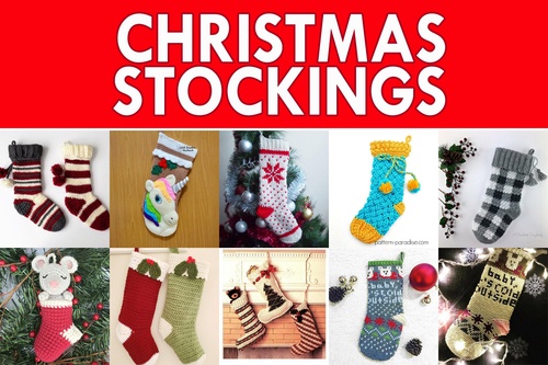 Christmas Stockings Crochet Pattern Roundup!