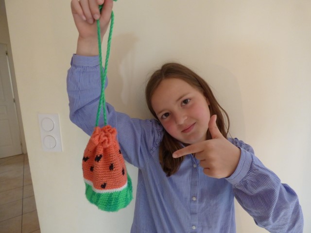 Crochet Watermelon Bag