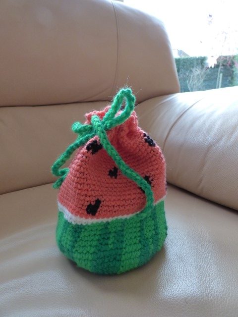 Crochet Watermelon Bag