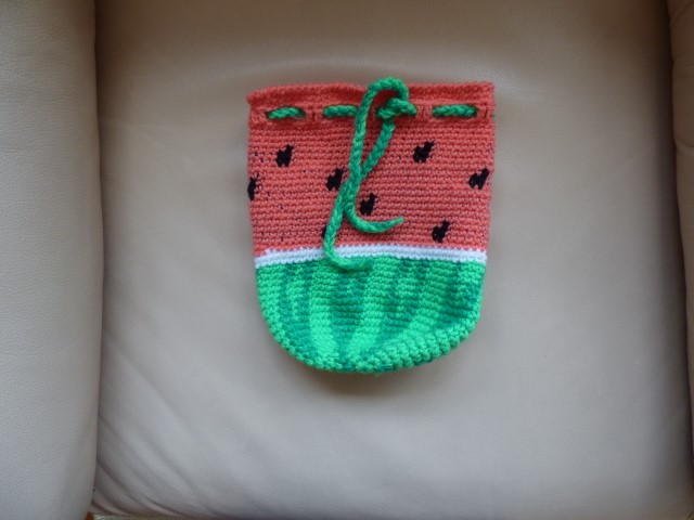 Crochet Watermelon Bag