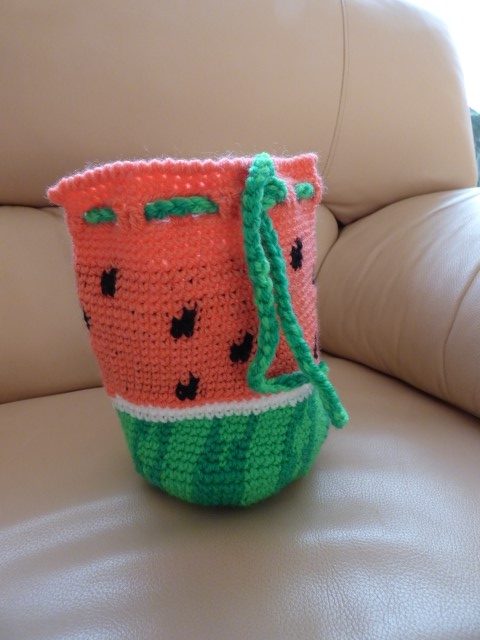 Crochet Watermelon Bag