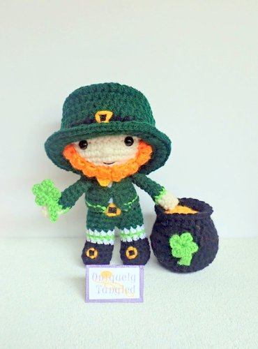 ST PATRICKS DAY crochet pattern, amigurumi ST PATRICKS DAY pattern