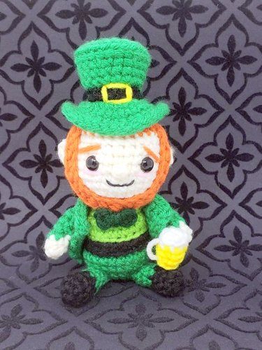 ST PATRICKS DAY crochet pattern, amigurumi ST PATRICKS DAY pattern